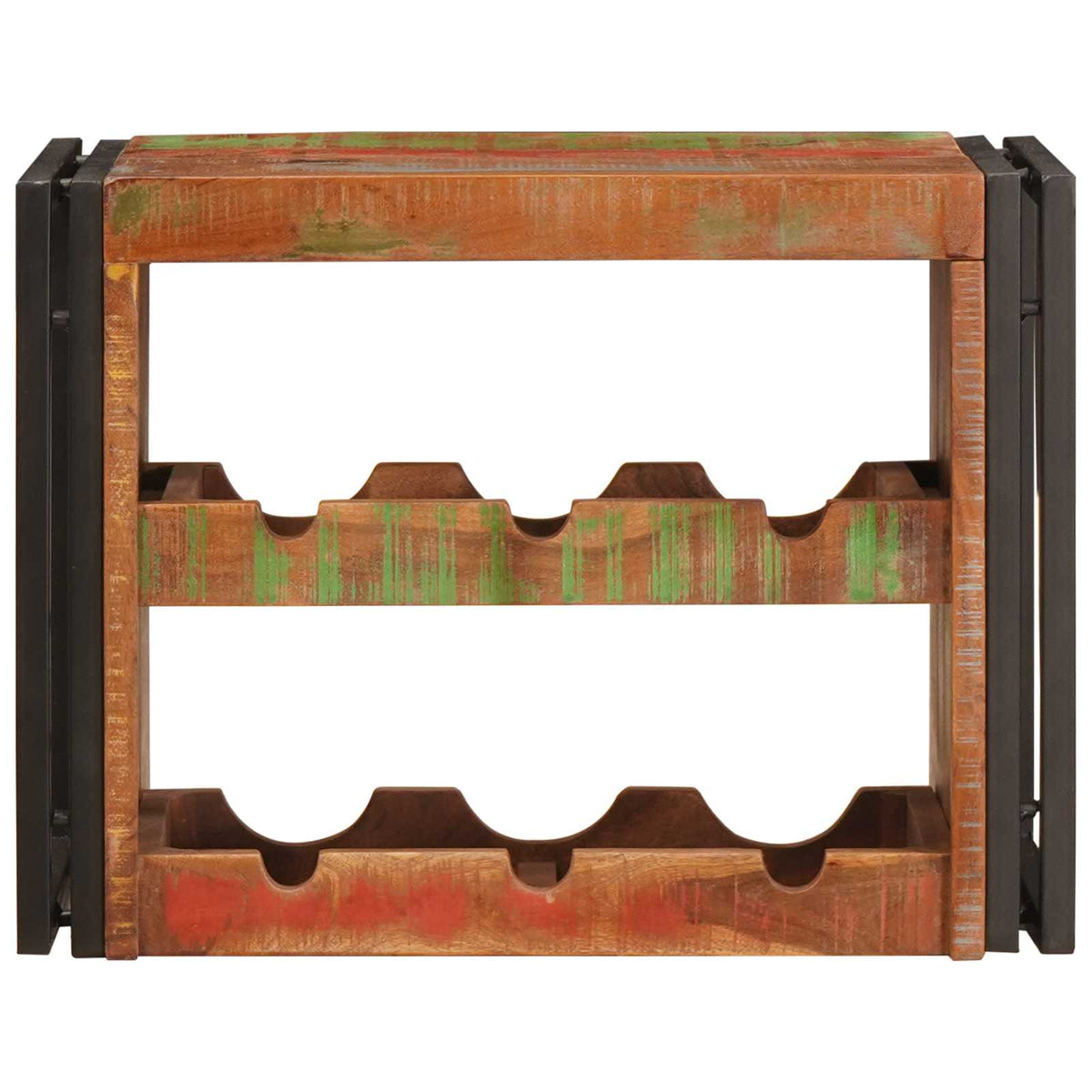 vidaXL Wine Rack Brown 60 x 45 x 33 cm Solid Reclaimed Wood 4