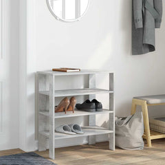 vidaXL Shoe Rack Concrete Grey 61x32x70 cm Engineered Wood 3