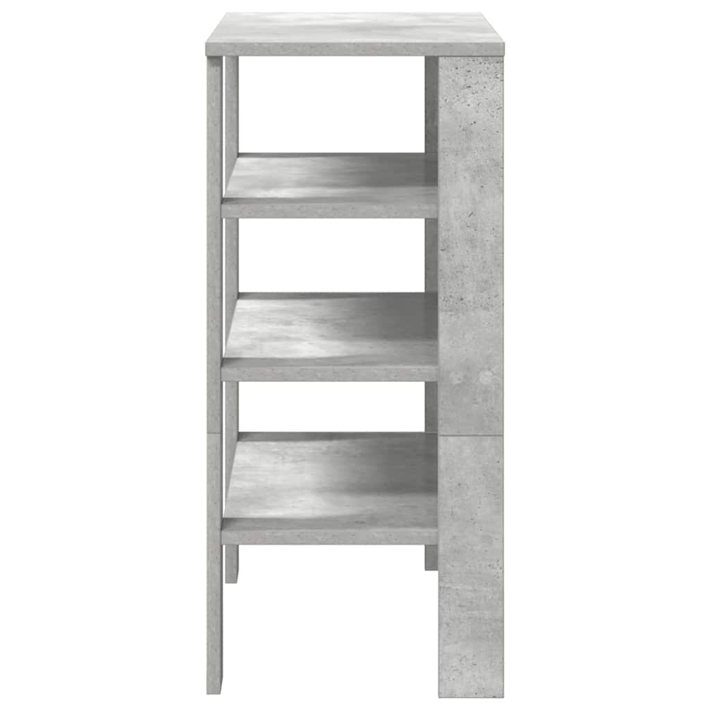 vidaXL Shoe Rack Concrete Grey 61x32x70 cm Engineered Wood 5