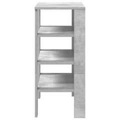 vidaXL Shoe Rack Concrete Grey 61x32x70 cm Engineered Wood 5