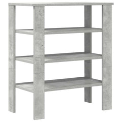 vidaXL Shoe Rack Concrete Grey 61x32x70 cm Engineered Wood 6