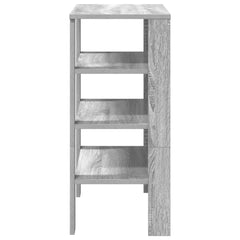 vidaXL Shoe Rack Grey Sonoma 61x32x70 cm Engineered Wood 5