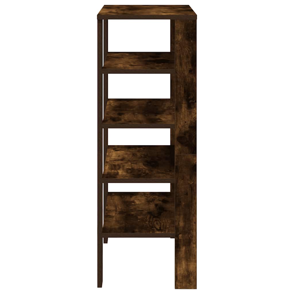vidaXL Shoe Rack Smoked Oak 61x32x87.5 cm Engineered Wood 5