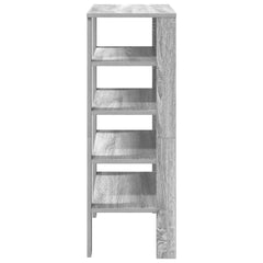 vidaXL Shoe Rack Grey Sonoma 61x32x87.5 cm Engineered Wood 5