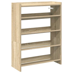 vidaXL Shoe Rack Sonoma Oak 60x25x81 cm Engineered Wood 2