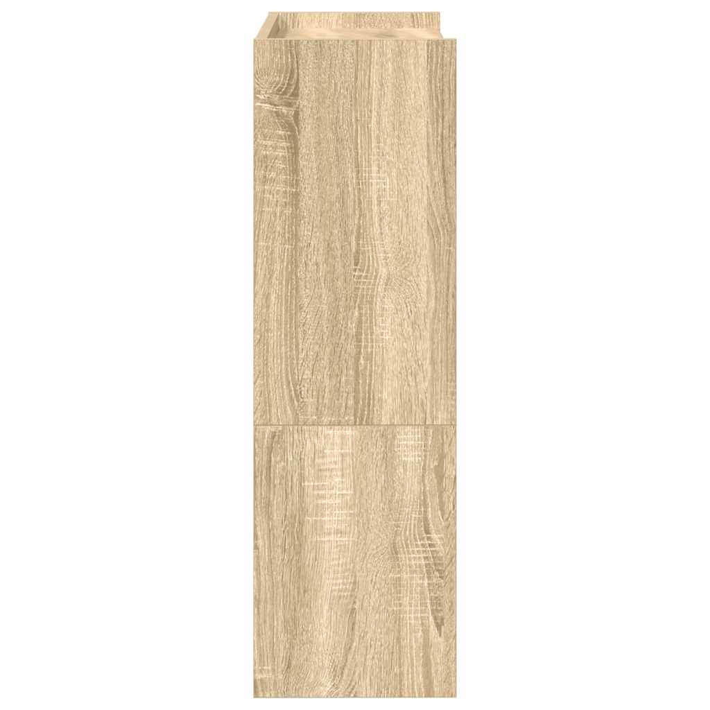 vidaXL Shoe Rack Sonoma Oak 60x25x81 cm Engineered Wood 5