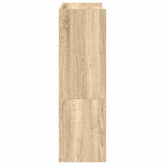 vidaXL Shoe Rack Sonoma Oak 60x25x81 cm Engineered Wood 5