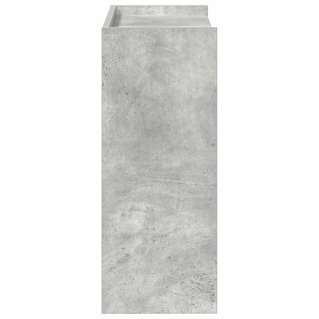 vidaXL Shoe Rack Concrete Grey 60x25x62 cm Engineered Wood 5