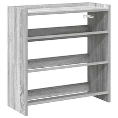 vidaXL Shoe Rack Grey Sonoma 60x25x62 cm Engineered Wood 2