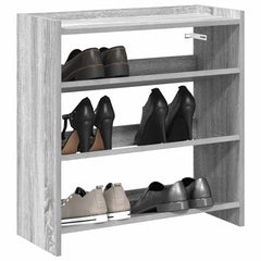 vidaXL Shoe Rack Grey Sonoma 60x25x62 cm Engineered Wood 1