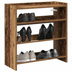 vidaXL Shoe Rack Old Wood 60x25x62 cm Engineered Wood 1