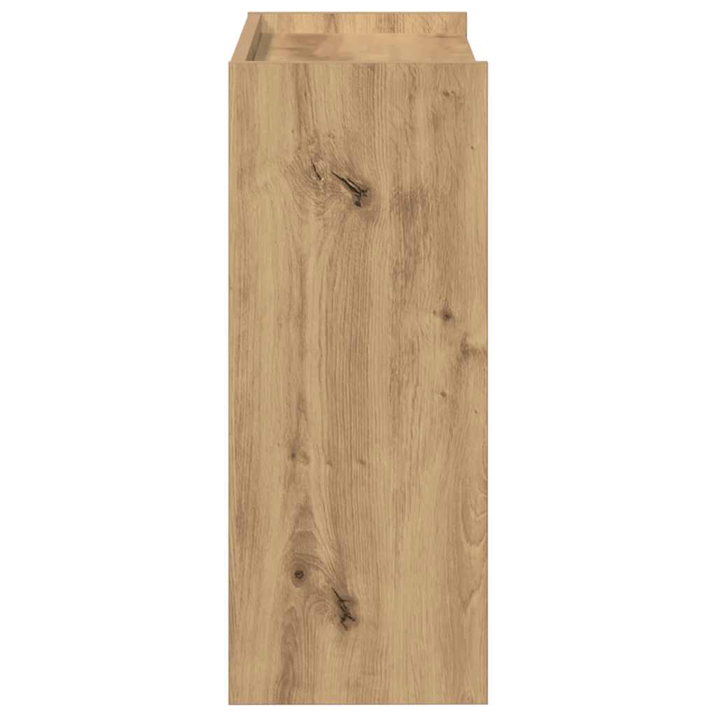 vidaXL Shoe Rack Artisan Oak 60x25x62 cm Engineered Wood 5