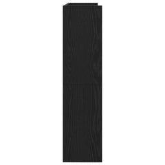 vidaXL Shoe Rack Black 80x25x100 cm Engineered Wood 5