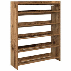 vidaXL Shoe Rack Old Wood 80x25x100 cm Engineered Wood 2