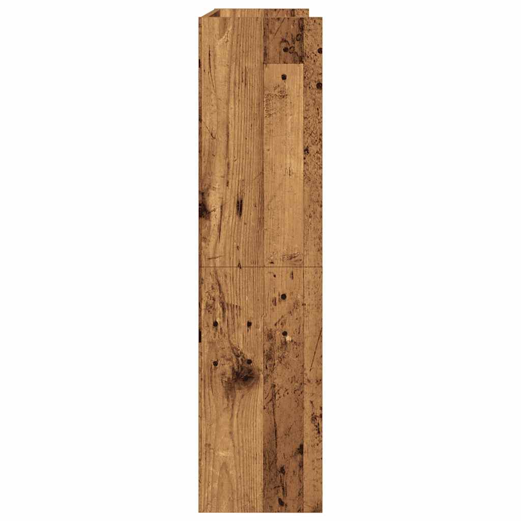 vidaXL Shoe Rack Old Wood 80x25x100 cm Engineered Wood 5