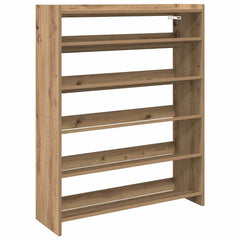 vidaXL Shoe Rack Artisan Oak 80x25x100 cm Engineered Wood 2