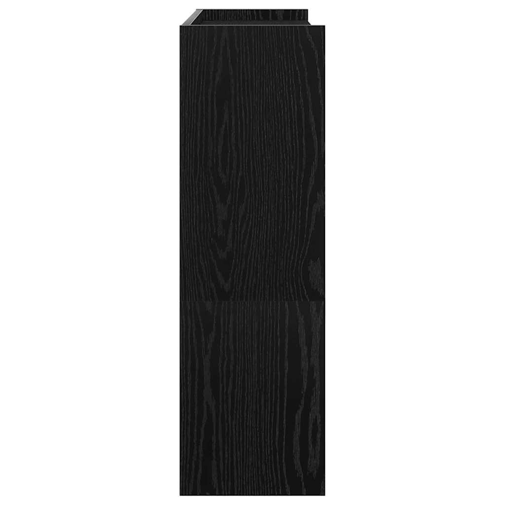 vidaXL Shoe Rack Black 80x25x81 cm Engineered Wood 5