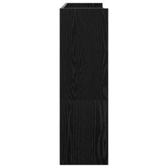 vidaXL Shoe Rack Black 80x25x81 cm Engineered Wood 5