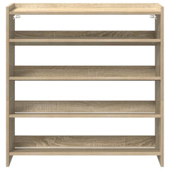 vidaXL Shoe Rack Sonoma Oak 80x25x81 cm Engineered Wood 4