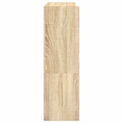 vidaXL Shoe Rack Sonoma Oak 80x25x81 cm Engineered Wood 5