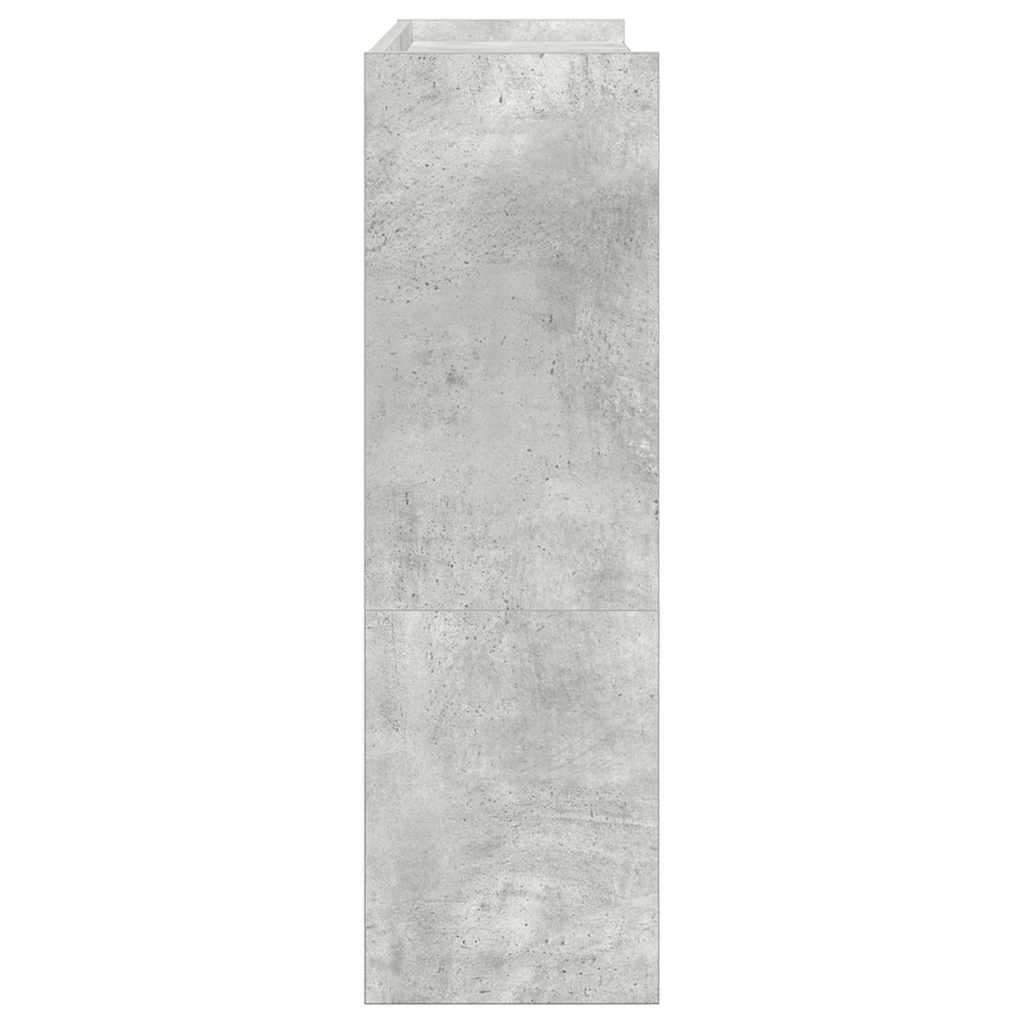 vidaXL Shoe Rack Concrete Grey 80x25x81 cm Engineered Wood 5