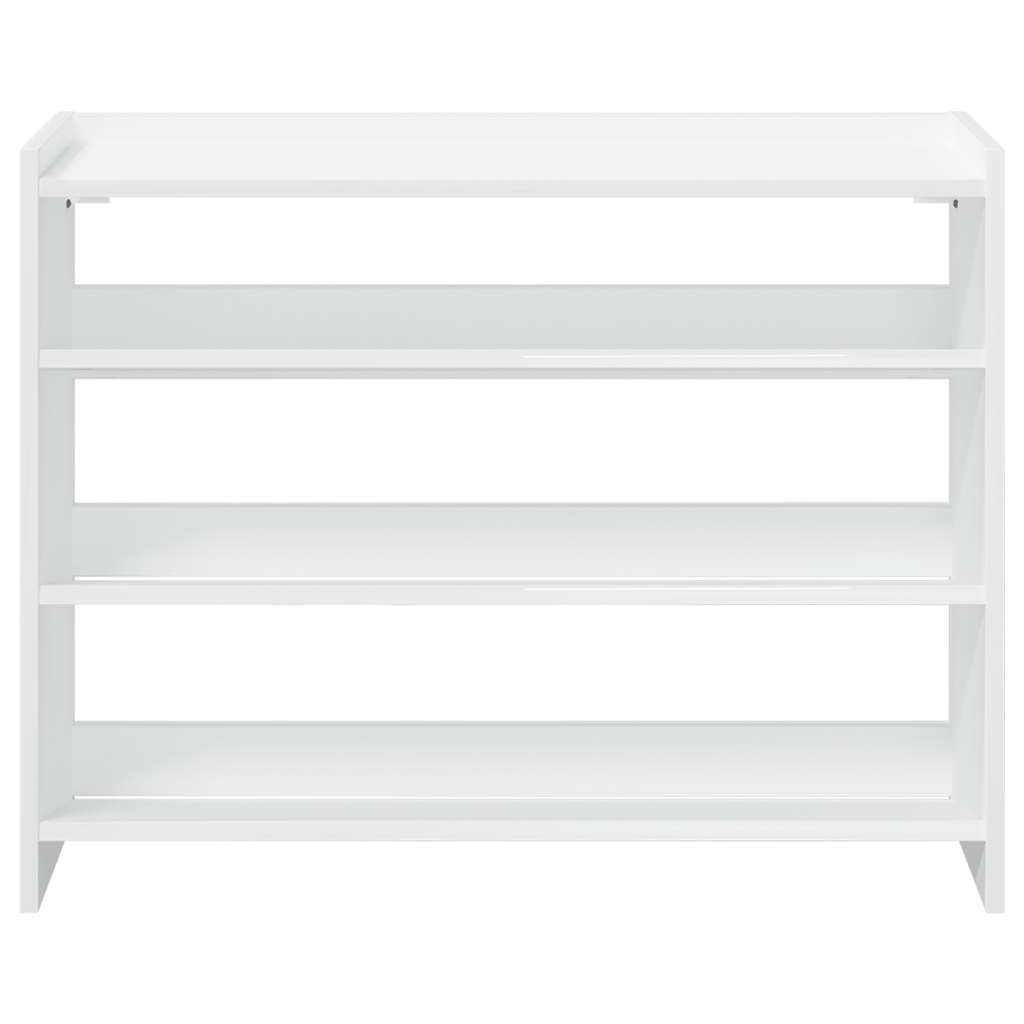 vidaXL Shoe Rack White 80x25x62 cm Engineered Wood 4