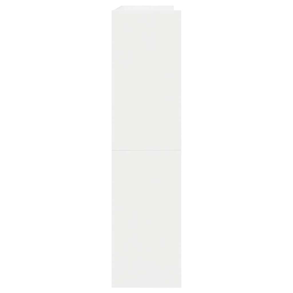 vidaXL Shoe Rack White 80x25x62 cm Engineered Wood 5