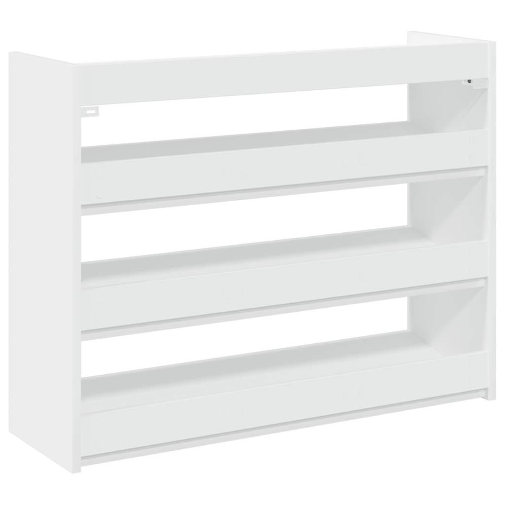 vidaXL Shoe Rack White 80x25x62 cm Engineered Wood 6