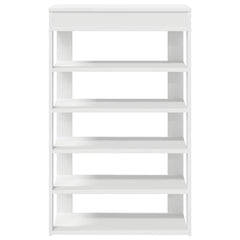 vidaXL Shoe Rack White 60x30x98 cm Engineered Wood 4