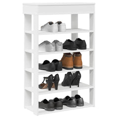 vidaXL Shoe Rack White 60x30x98 cm Engineered Wood 1