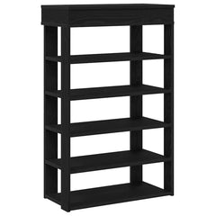 vidaXL Shoe Rack Black 60x30x98 cm Engineered Wood 2