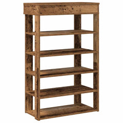 vidaXL Shoe Rack Old Wood 60x30x98 cm Engineered Wood 2
