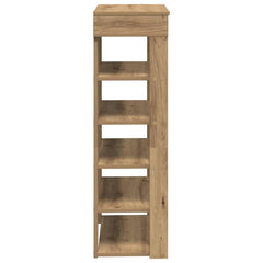 vidaXL Shoe Rack Artisan Oak 60x30x98 cm Engineered Wood 5