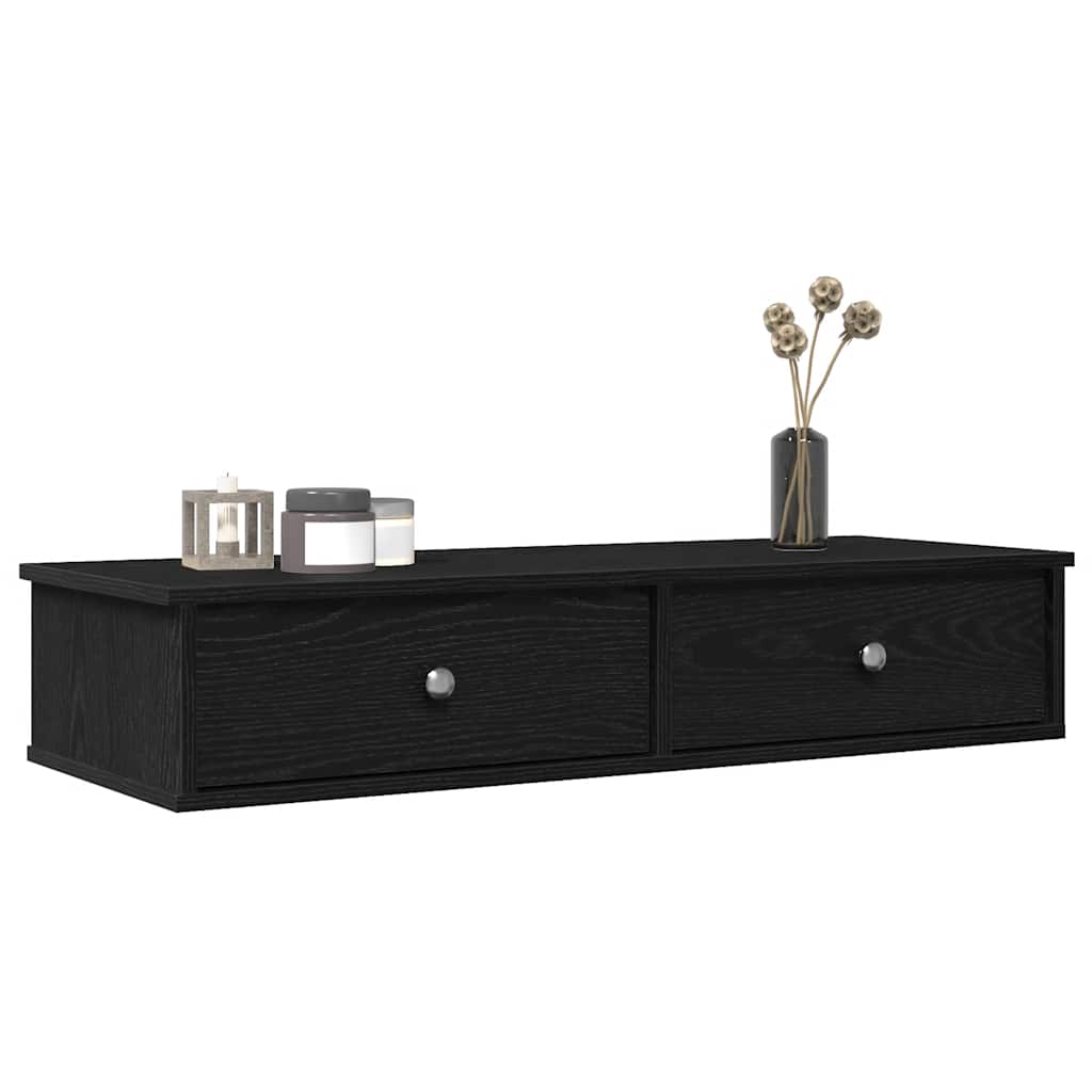 vidaXL Wall Shelf with Drawers 100x37.5x19 cm