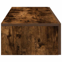 vidaXL Wall Shelf with Drawers Smoked Oak 60x26.5x15 cm Engineered Wood 5