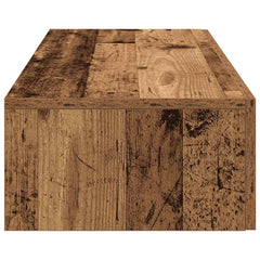 vidaXL Wall Shelf with Drawers Old Wood 60x26.5x15 cm Engineered Wood 5