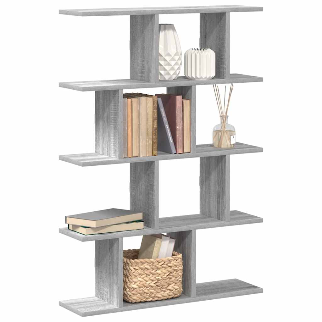 vidaXL Wall Cube Shelf 12 Compartments Grey Sonoma Engineered Wood 1