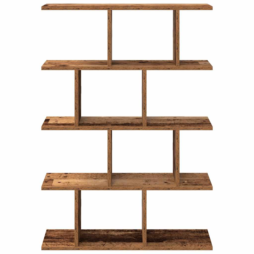 vidaXL Wall Cube Shelf 12 Compartments Old Wood Engineered Wood 4