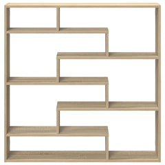 vidaXL Wall Cube Shelf 7 Compartments Sonoma Oak Engineered Wood 4