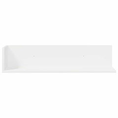 vidaXL Wall Shelves 2 pcs White 75x16.5x16.5 cm Engineered Wood 4