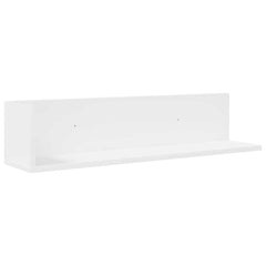 vidaXL Wall Shelves 2 pcs White 75x16.5x16.5 cm Engineered Wood 5