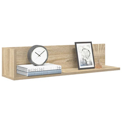 vidaXL Wall Shelves 2 pcs Sonoma Oak 75x16.5x16.5 cm Engineered Wood 1