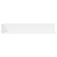 vidaXL Wall Shelves 2 pcs White 100x16.5x16.5 cm Engineered Wood 4