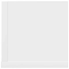 vidaXL Wall Shelves 2 pcs White 100x16.5x16.5 cm Engineered Wood 6