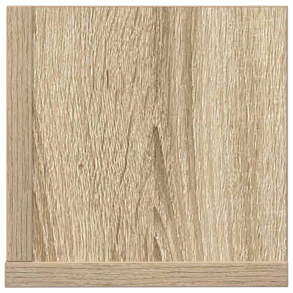 vidaXL Wall Shelves 2 pcs Sonoma Oak 100x16.5x16.5 cm Engineered Wood 6