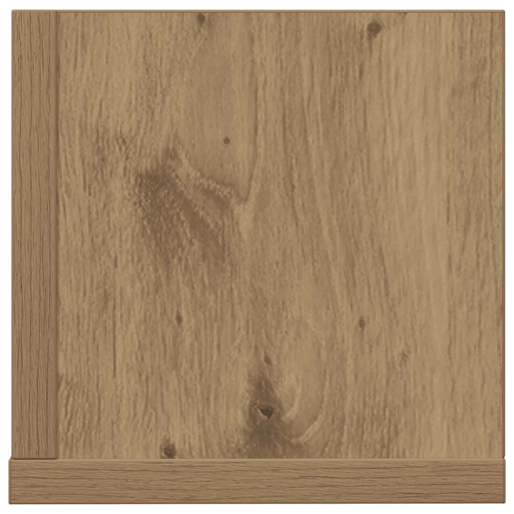 vidaXL Wall Shelves 2 pcs Artisan Oak 100x16.5x16.5 cm Engineered Wood 6