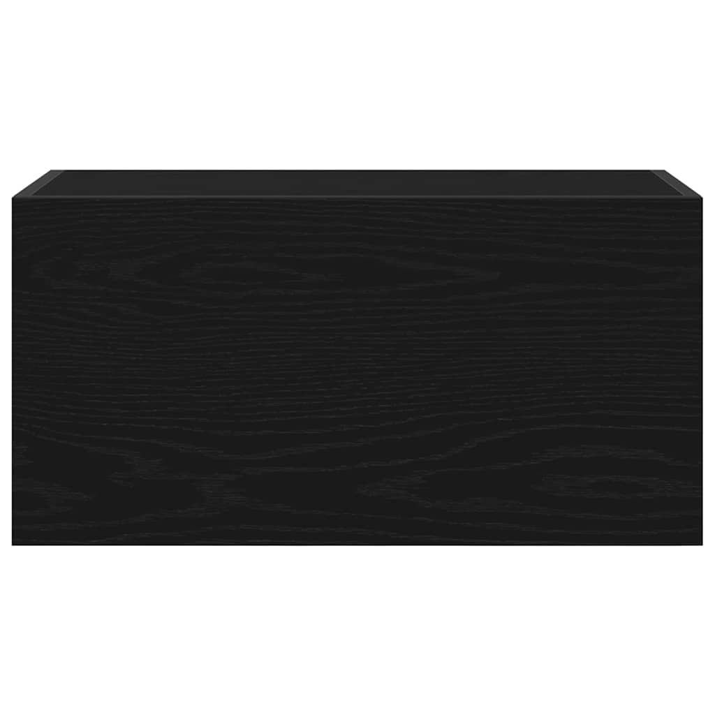 vidaXL Bathroom Wall Cabinet Black 60x25x30 cm Engineered Wood 6
