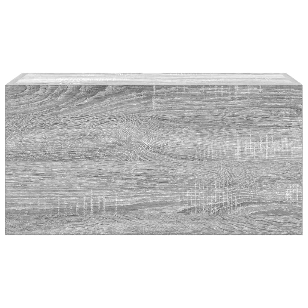 vidaXL Bathroom Wall Cabinet Grey Sonoma 60x25x30 cm Engineered Wood 6