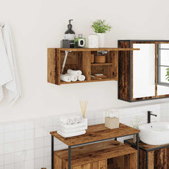 vidaXL Bathroom Wall Cabinet Old Wood 60x25x30 cm Engineered Wood 1