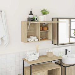 vidaXL Bathroom Wall Cabinet 60x25x40 cm Engineered Wood